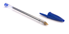 Removing the cap from a ballpoint pen sound 