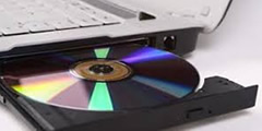 Opening, closing the CD - DVD tray, reading a disc sound 