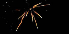 Fireworks shot, weak explosion sound , 10 sounds