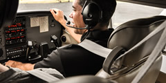Fastening, unfastening the seat belt in a helicopter sound 