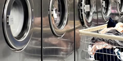 Washing machine in the laundry room sound , 3 sounds