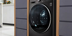 Washing machine, water drain, spin sound , 2 sounds