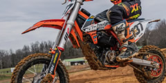 Motocross, riding motorcycles on the track sound , 2 sounds