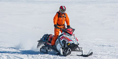 Snowmobile leaves sound , 4 sounds