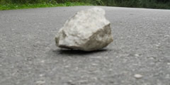Stone on the concrete floor sound , 2 sounds