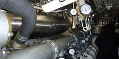 Hum of a submarine engine sound , 2 sounds