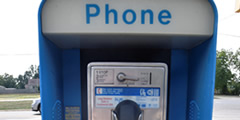 Tossing a coin into a pay phone sound , 4 sounds