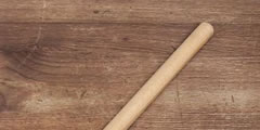 Throwing wooden sticks on concrete, ground, wood sound 