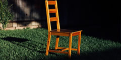 Wooden chair, sit down, stand up, move sound 